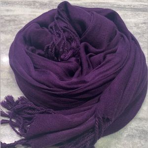Purple Scarf with Tassles